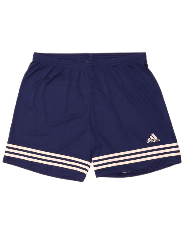 Adidas Mens Climalite Sport Shorts XL Azul Marino Rayas Poliéster