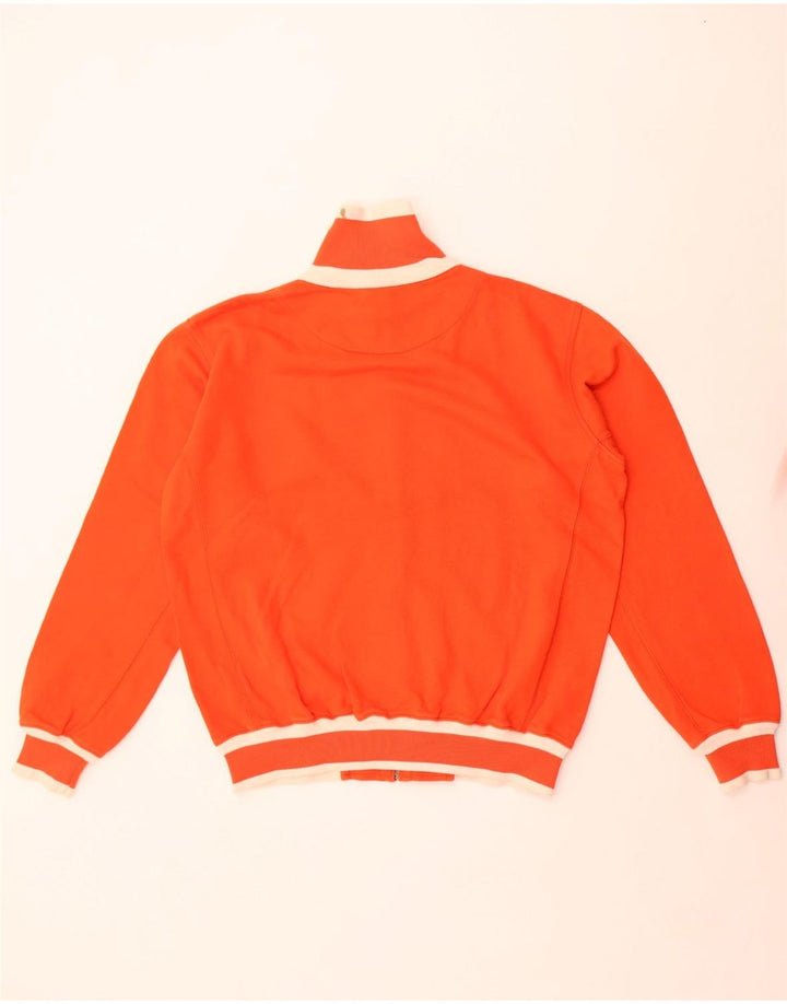 Kappa Hombre Chándal Top Chaqueta De Algodón Naranja Medio