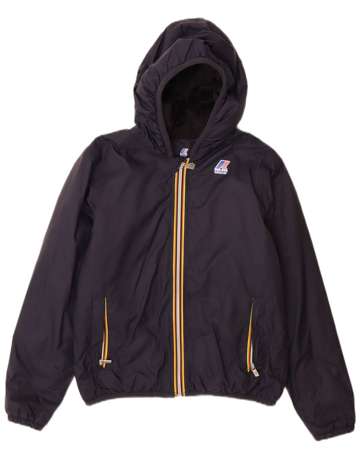 K-Way Chaqueta cortavientos con capucha para niño 11-12 años Azul marino Poliamida