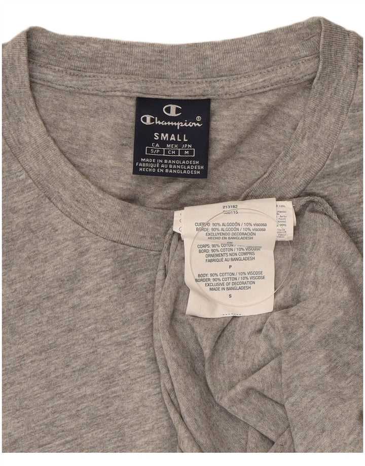 Champion Camiseta Hombre Top Small Gris Algodón