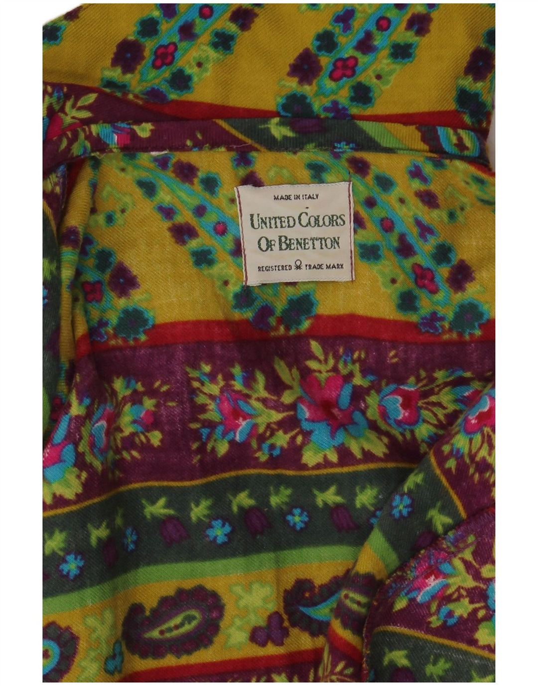 Camisa Benetton Mujer ES 42 Mediana Multicolor Floral