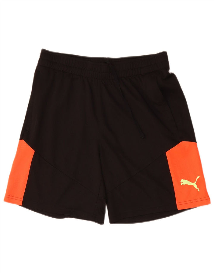 Pantalones cortos deportivos Puma para hombre Poliéster color block mediano negro