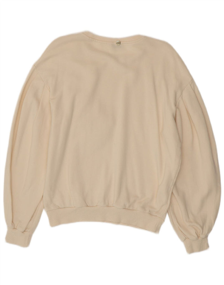 Liu Jo - Sudadera para mujer, talla 40, talla mediana, color blanco roto, floral