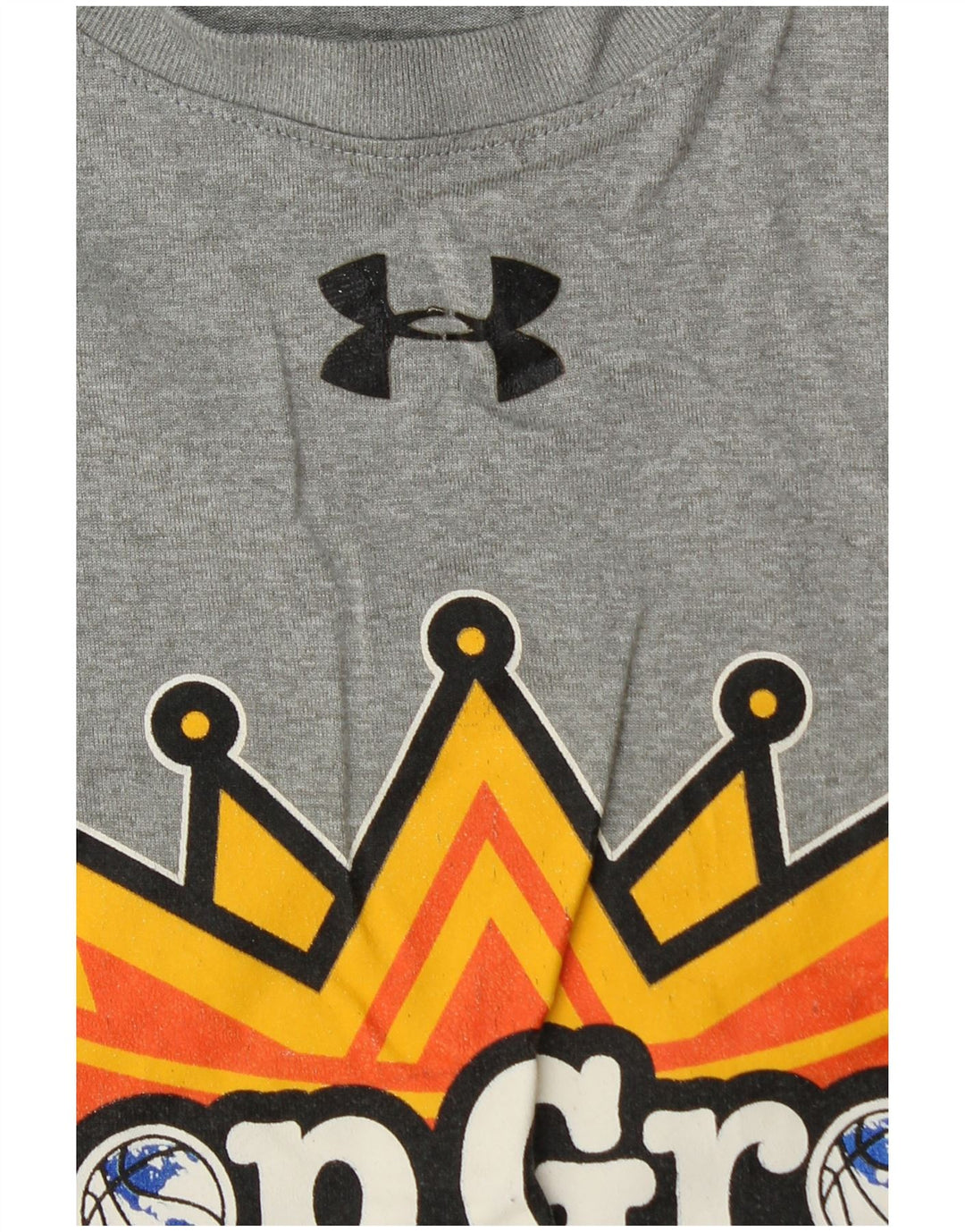 Under Armour Camiseta gráfica para hombre Top grande gris