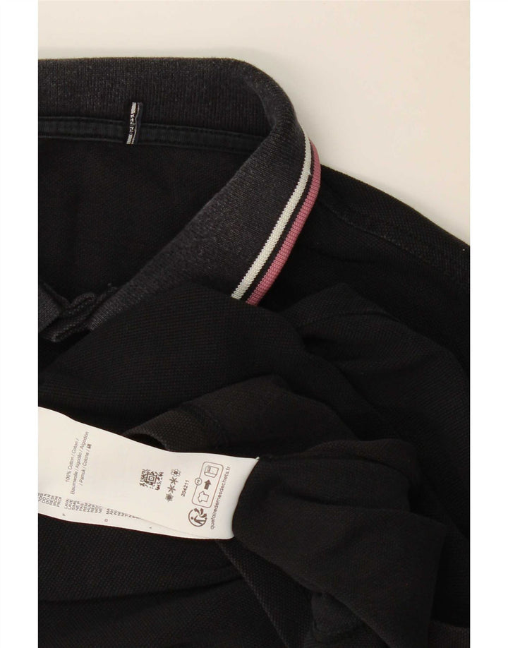 Polo Fred Perry Hombre Algodón Negro Medio