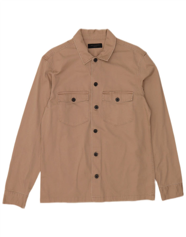 Camisa All Saints Hombre Algodón Beige Medio
