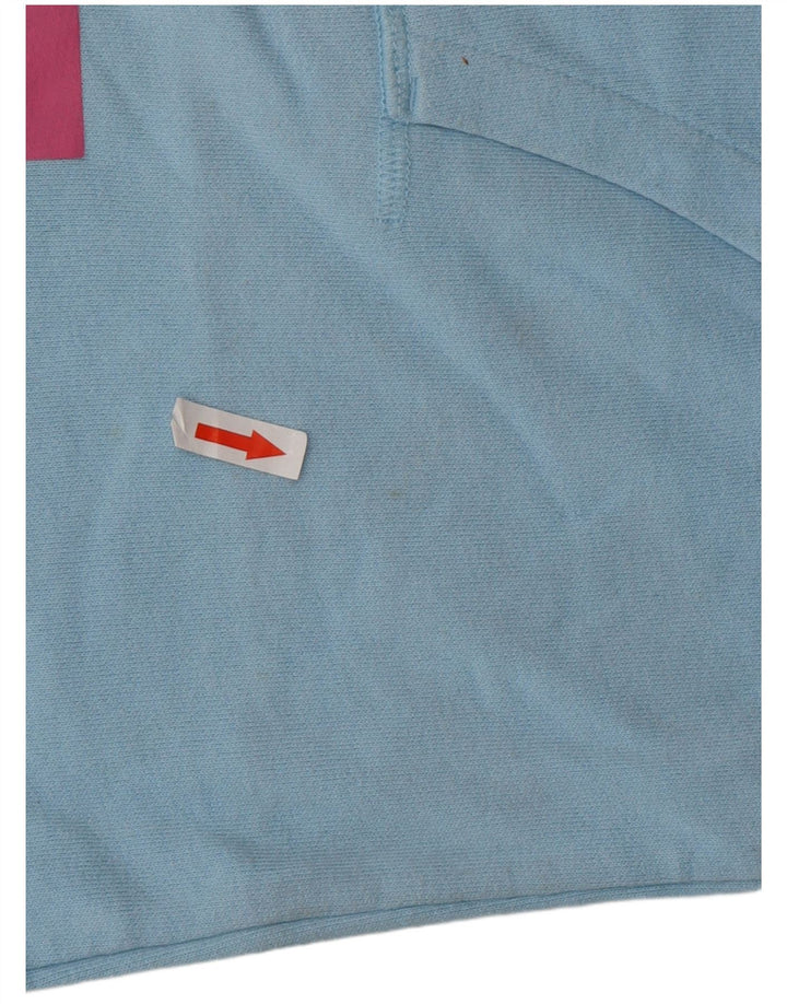 LEVI'S Jersey con capucha y gráfico extragrande para mujer UK 10 Small Blue Cotton