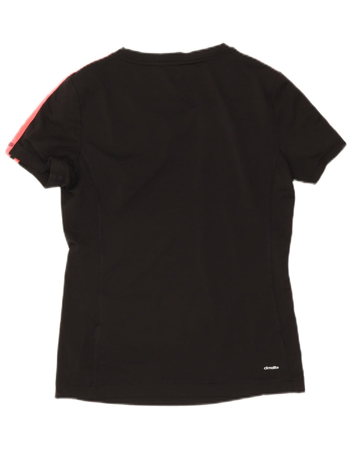Adidas Mujer Climalite Camiseta Top UK 8/10 Pequeño Negro Poliéster