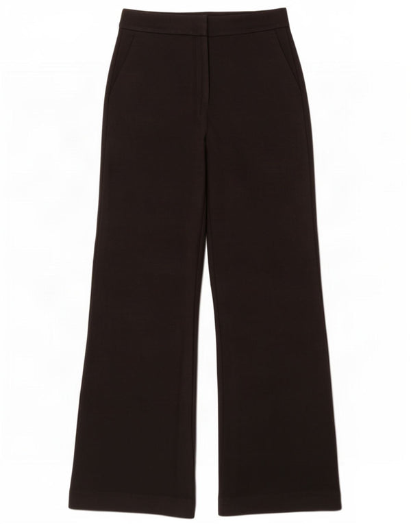 Pantalones de traje de pernera ancha para mujer de Boden UK 10 Small W28 L31 Viscosa negra