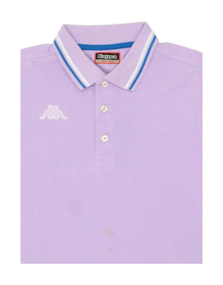 KAPPA Mens Polo Shirt Medium Purple Cotton Vintage Kappa and Second-Hand Kappa from Messina Hembry 