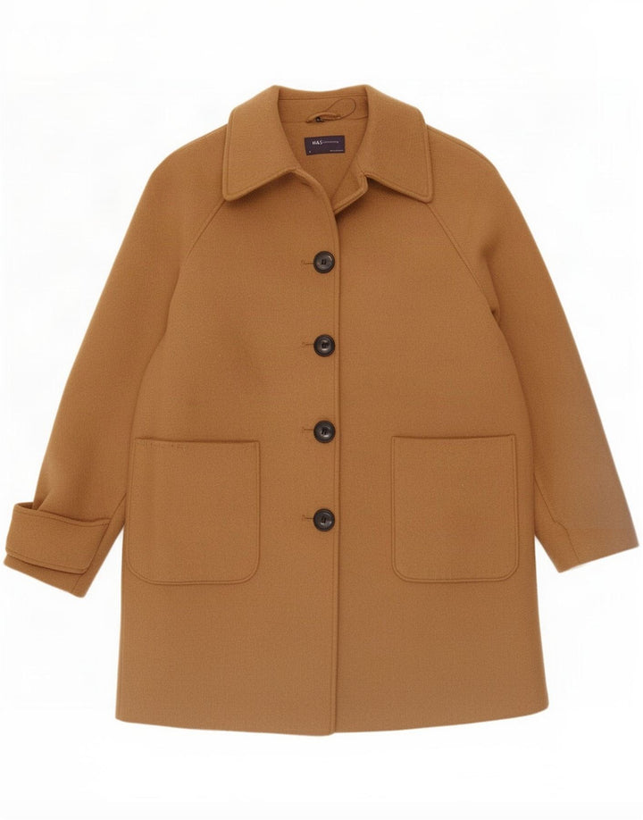 Marks & Spencer Abrigo para mujer UK 44 Grande Beige Poliéster