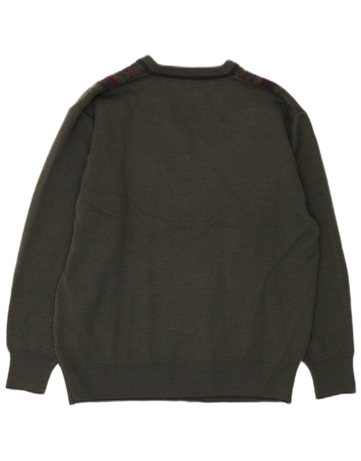 Gabicci Jersey Con Cuello En V De Lana Color Block Medium Caqui Hombre