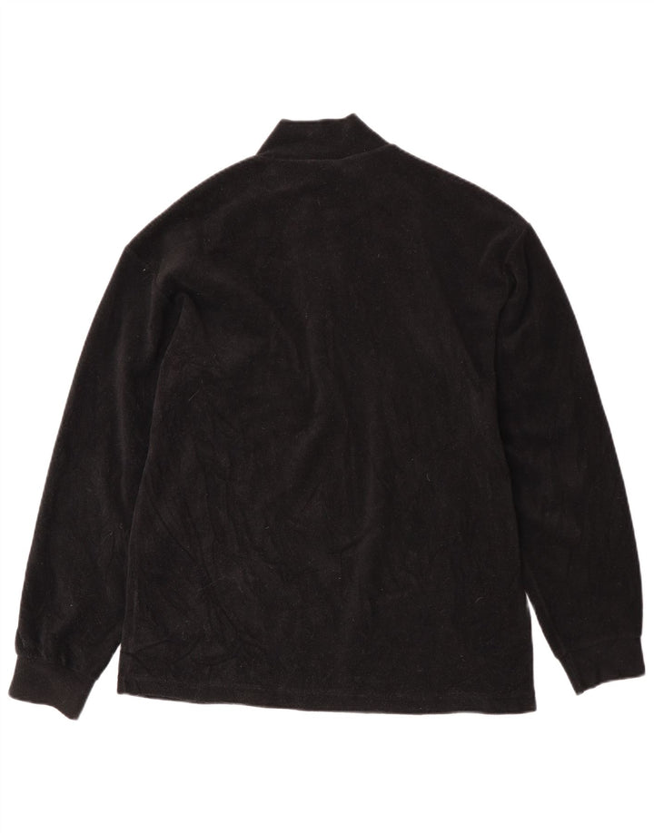 FILA Jersey de forro polar con cuello y cremallera para hombre IT 48 Medium Black