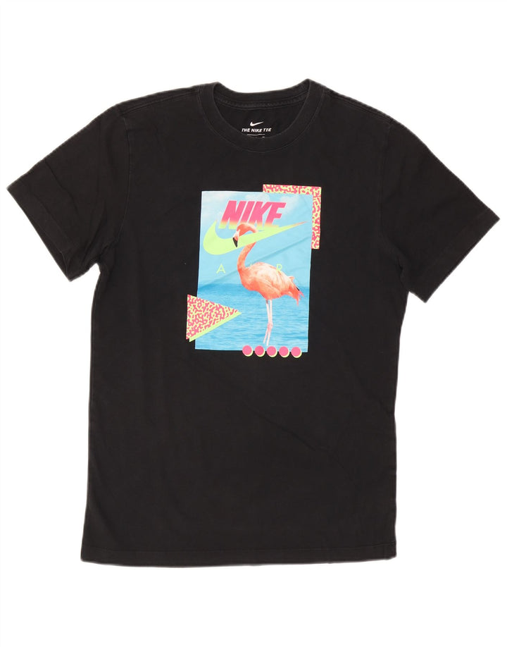 Nike - Camiseta gráfica para hombre, talla pequeña, algodón negro