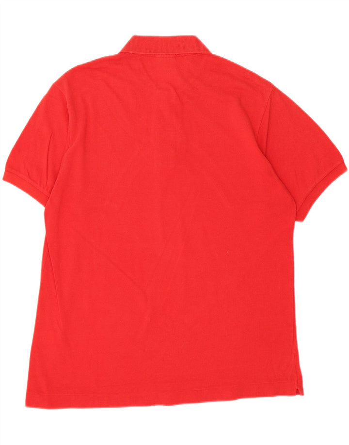 LACOSTE Mens Polo Shirt Size 5 Large Red Cotton Vintage Lacoste and Second-Hand Lacoste from Messina Hembry 