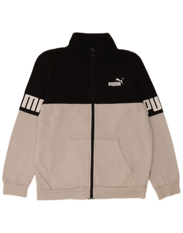 Puma Chaqueta De Chándal Con Estampado Gráfico De Algodón Color Block En Negro Medio Para Hombre