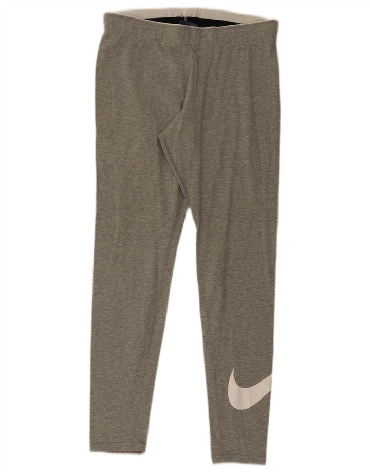 Nike Leggings gráficos para mujer UK 40 Algodón moteado gris medio