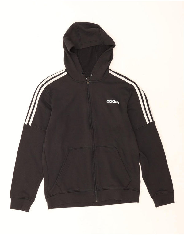 Adidas Mens Climalite Zip Sudadera con capucha Suéter Mediano Negro Poliéster