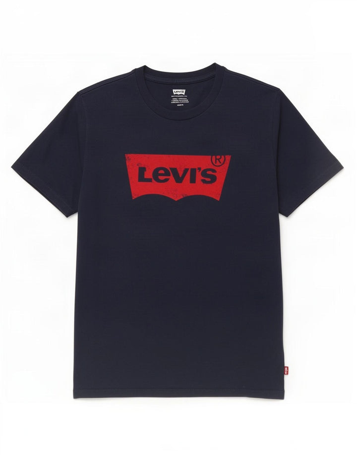Levi's Hombre Camiseta Gráfica Top Medium Azul Marino Algodón