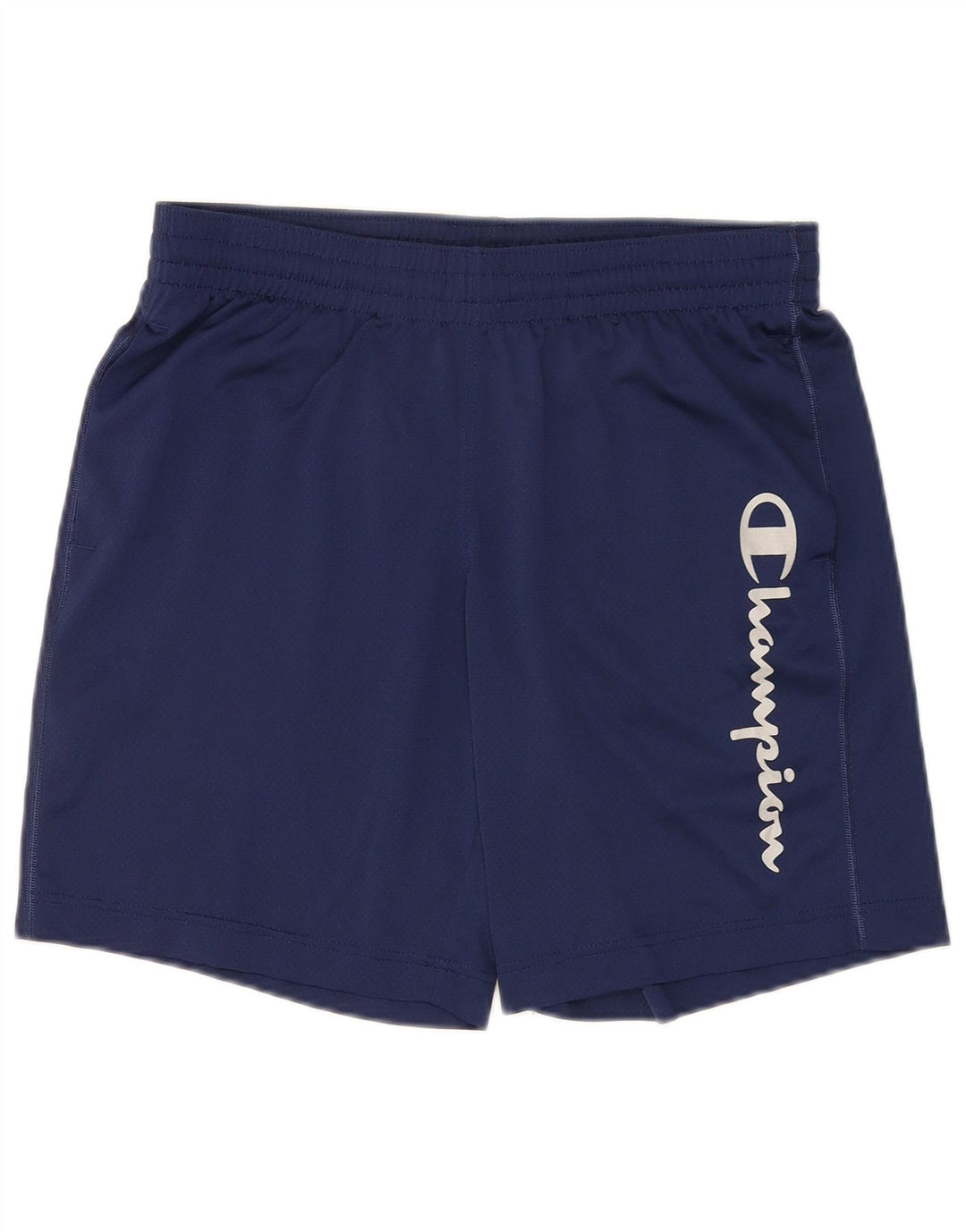 Champion Shorts deportivos gráficos para hombre Poliéster azul marino mediano