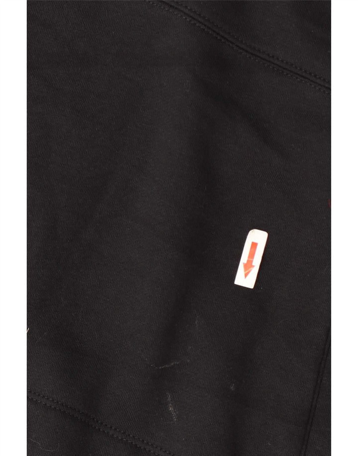 Adidas - Sudadera extragrande con cuello y botones para mujer, talla 8, color negro