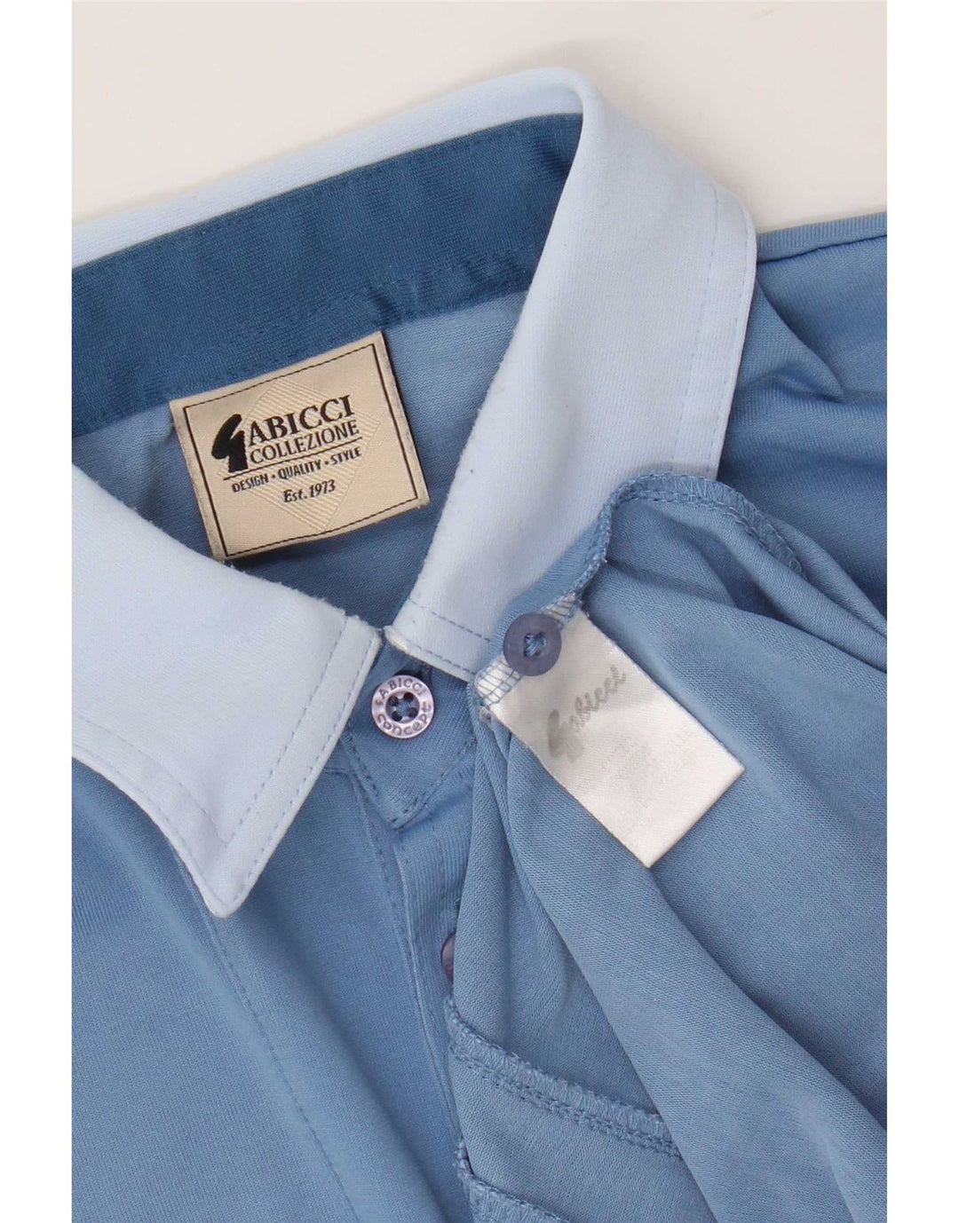 Gabicci Polo Hombre De Algodón Color Block Azul Medio