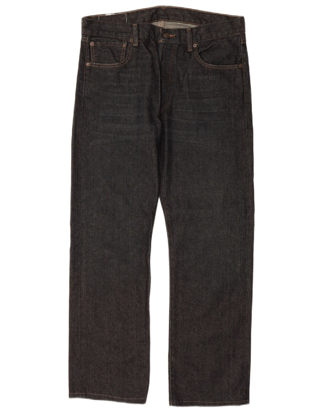 LEVI'S Jeans rectos 501 para hombre W34 L30 Algodón azul marino