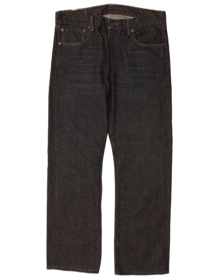 LEVI'S Jeans rectos 501 para hombre W34 L30 Algodón azul marino