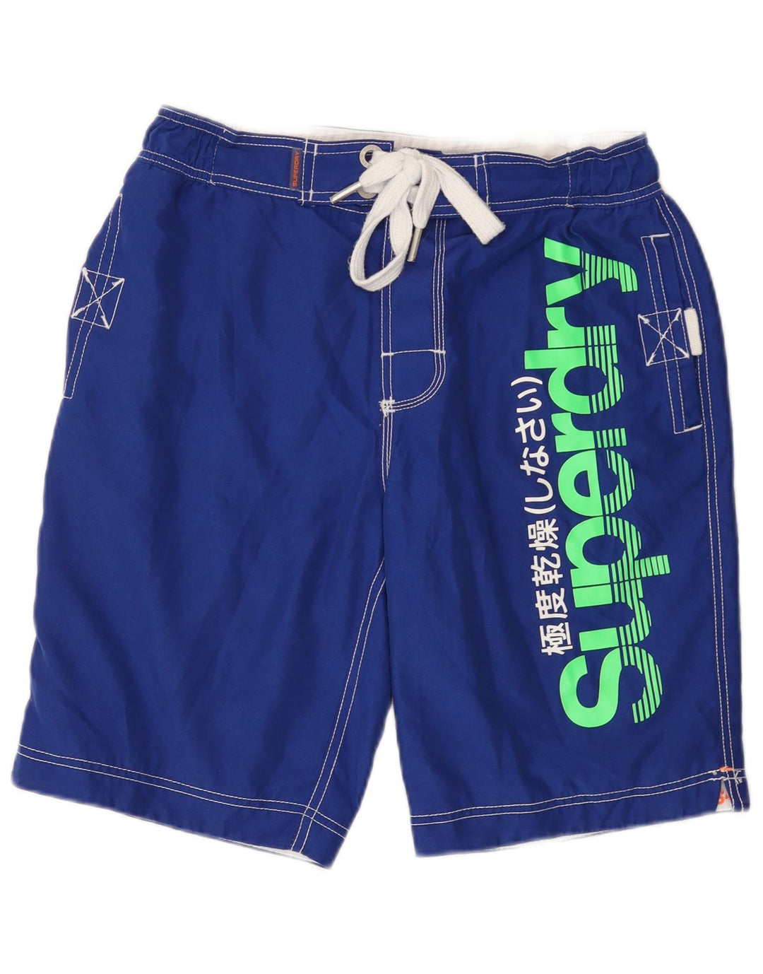 Superdry Shorts De Baño Gráficos Para Hombre Poliéster Azul Medio