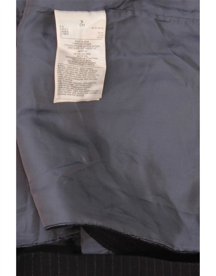 Gap Chaqueta tipo blazer de 2 botones para hombre UK 36 Small Lana a rayas azul marino