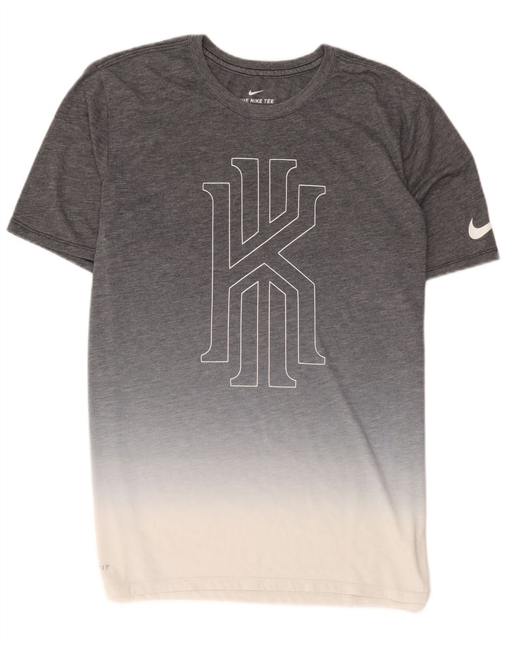 Nike Camiseta gráfica para hombre Top grande gris teñido anudado