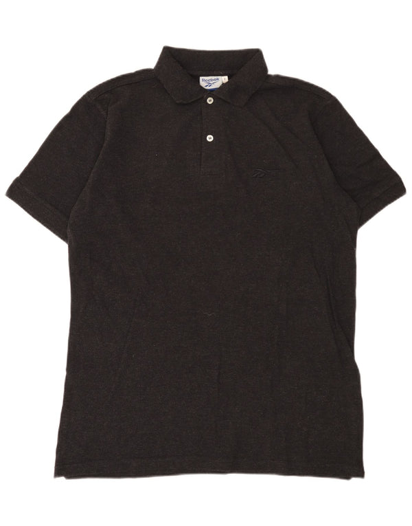Polo Reebok Hombre Algodón Gris Medio