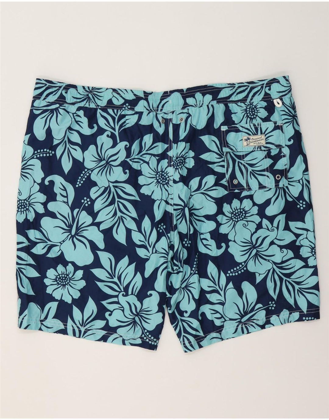 MARKS & SPENCER Bañador para hombre 2XL Poliéster floral azul marino