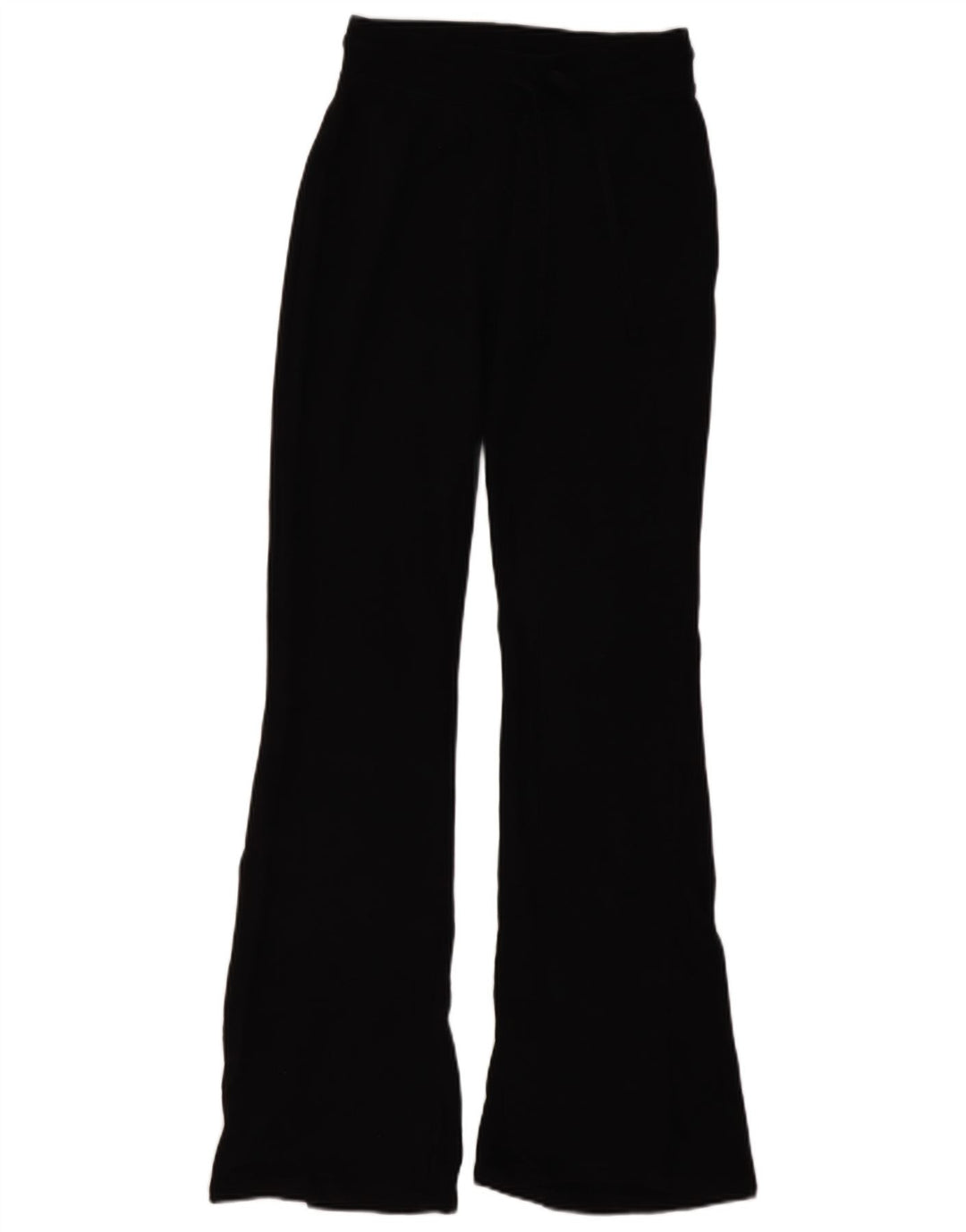 Zara Mujer Pantalones De Chándal Acampanados UK 42 Medium Negro
