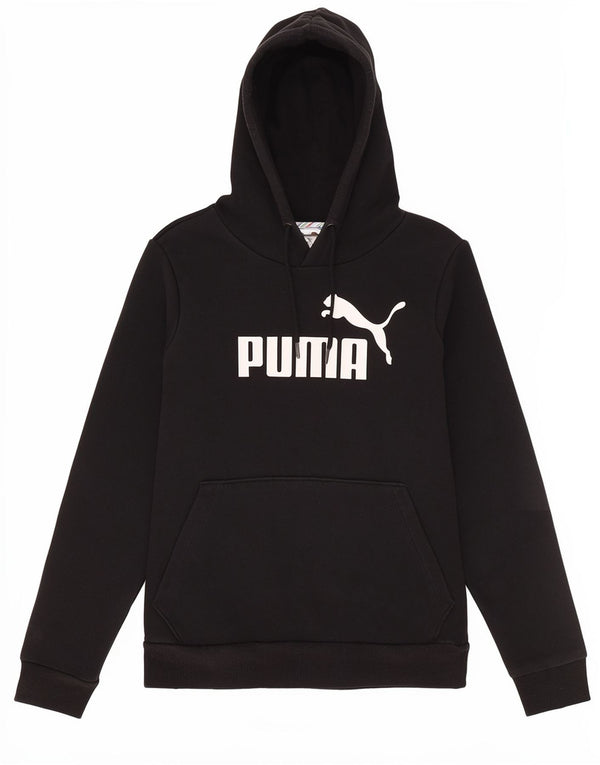 Puma Mujer Graphic Sudadera con capucha Jumper UK 10 Pequeño Algodón Negro