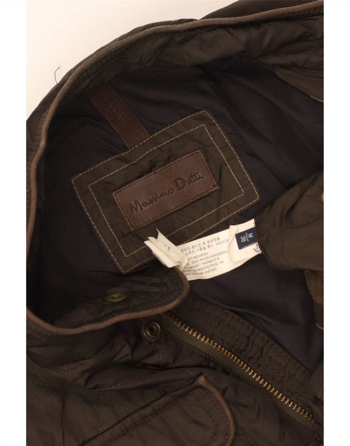 Massimo Dutti Chaqueta Acolchada Hombre UK 38 Marrón Medio Poliéster