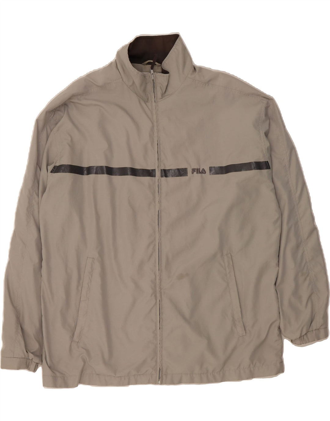 FILA Mens Tracksuit Top Jacket XL Grey Polyester Vintage Fila and Second-Hand Fila from Messina Hembry 