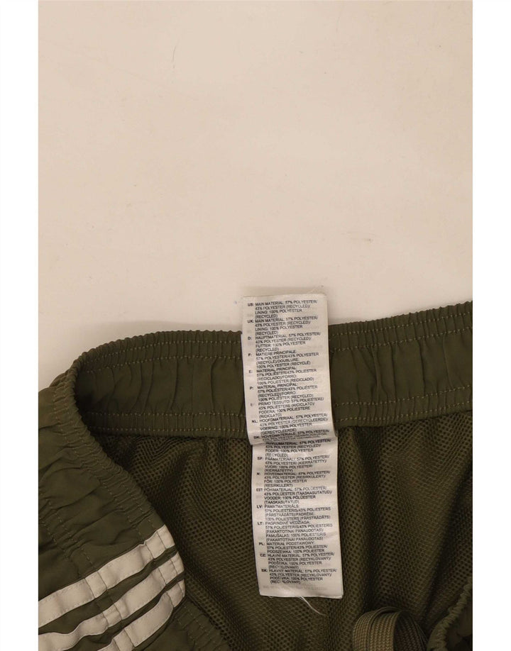 Adidas - Pantalones cortos deportivos para hombre, talla grande, color caqui, poliéster