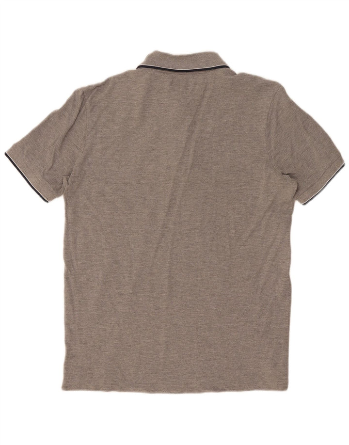 Kappa Polo Hombre Grande Gris Moteado