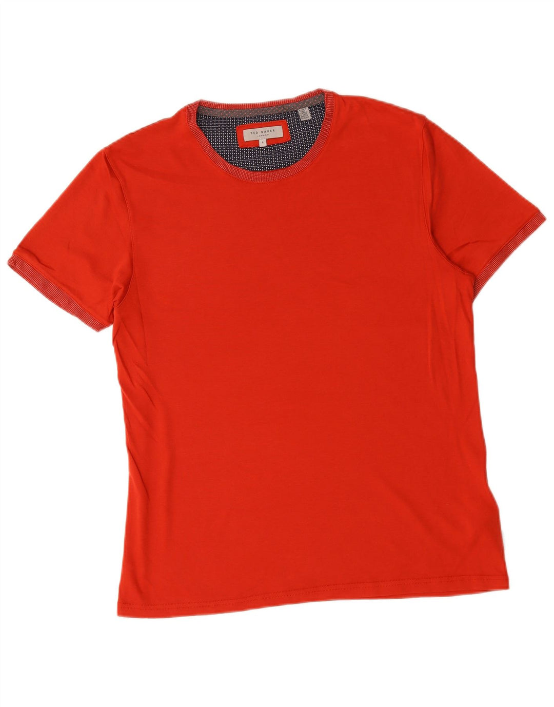 Ted Baker - Camiseta para hombre, talla 4, algodón rojo grande