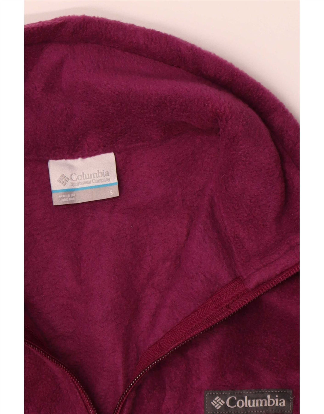 Columbia Chaqueta polar para mujer UK 10 Small Poliéster burdeos