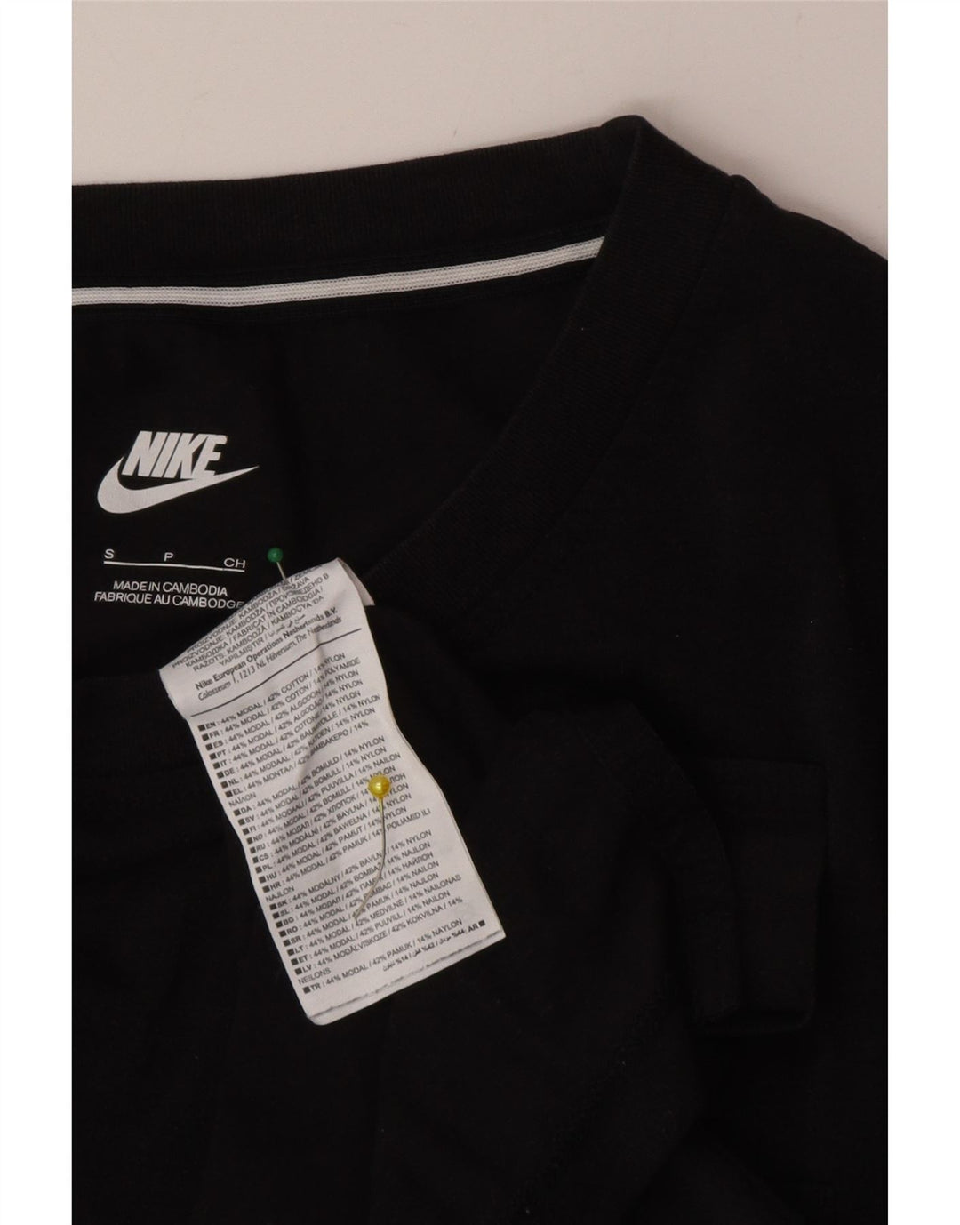 Camiseta Nike Hombre Top Small Negro Modal
