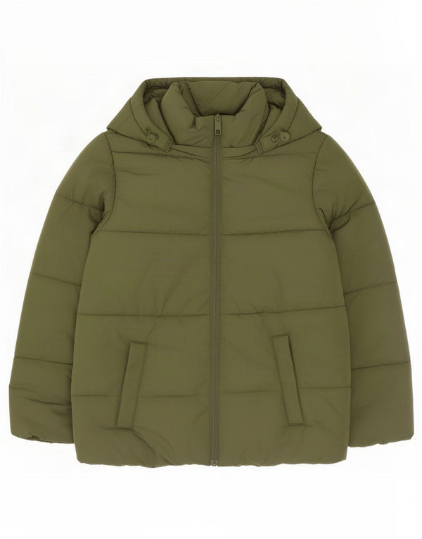 Marks & Spencer Chaqueta Acolchada Extragrande con Capucha para Mujer UK 10 Small Green