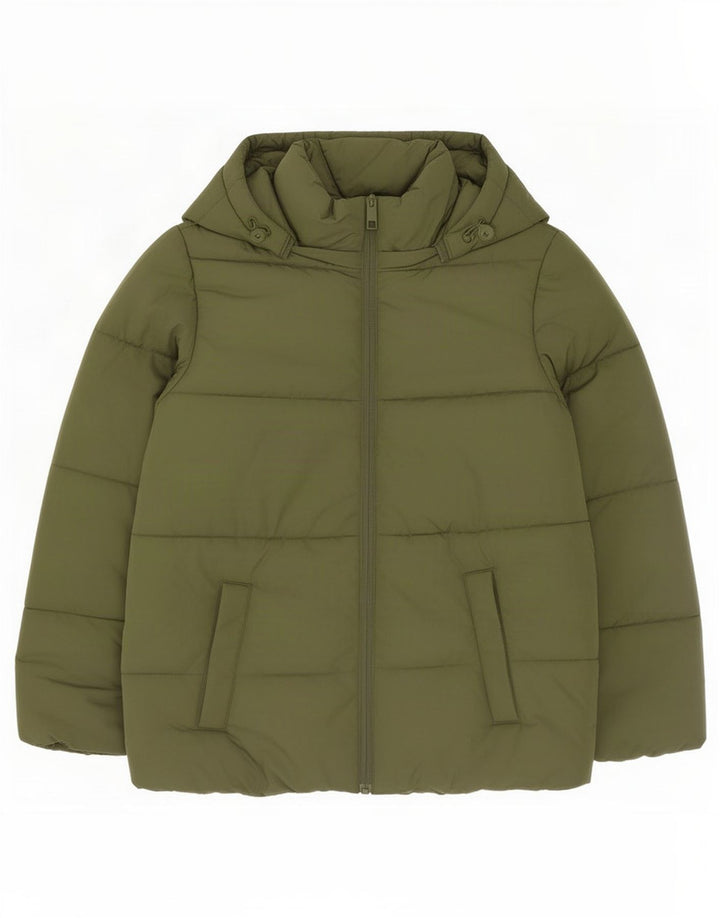 Marks & Spencer Chaqueta Acolchada Extragrande con Capucha para Mujer UK 10 Small Green