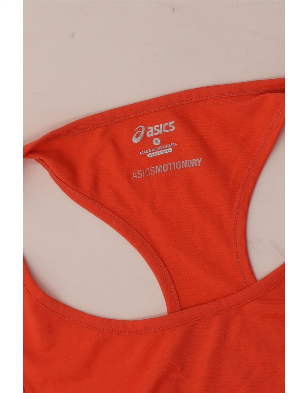 Asics Mujer Chaleco Top Reino Unido 10 Pequeño Rojo