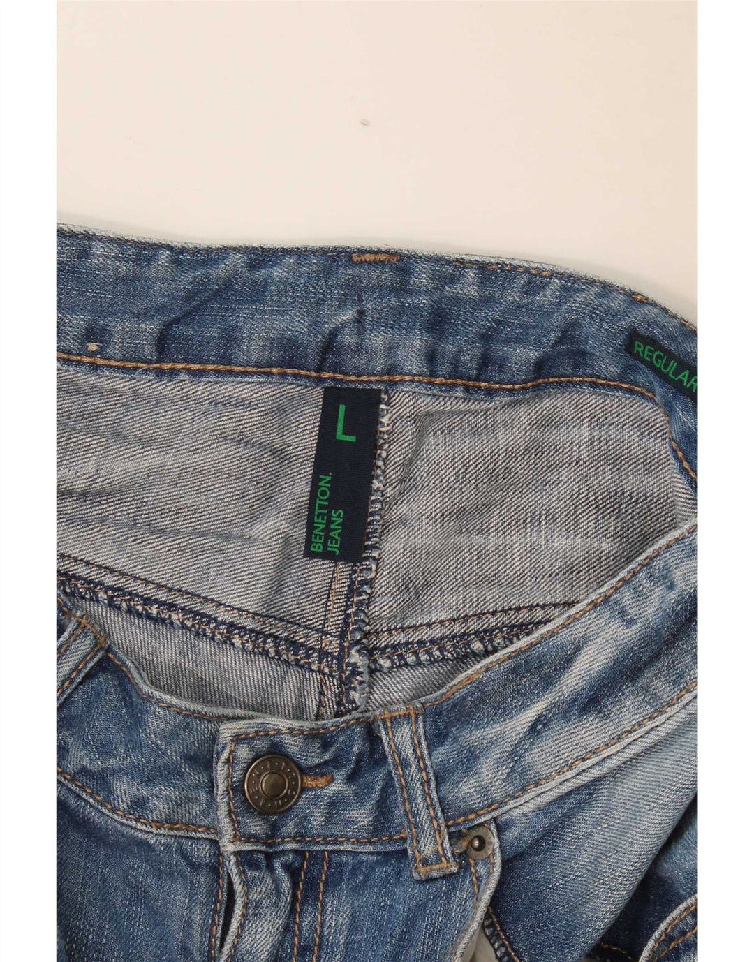 Benetton Pantalones cortos vaqueros para niño 12-13 años L W28 Azul