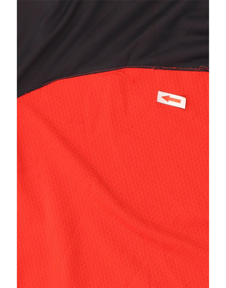 Puma Camiseta gráfica para hombre Top Small rojo color block