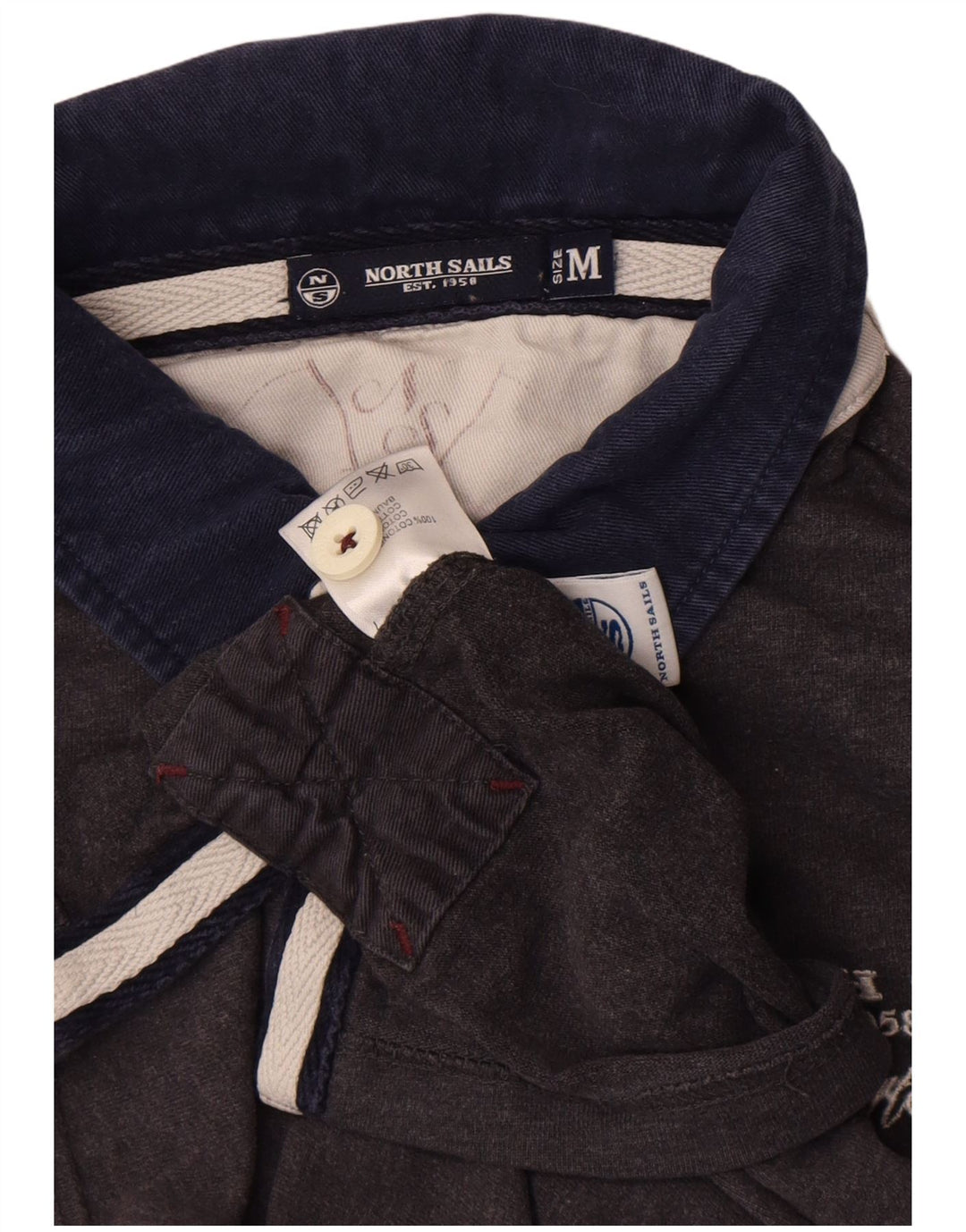 Polo De Rugby Con Gráfico De Hombre North Sails Gris Medio Color Block