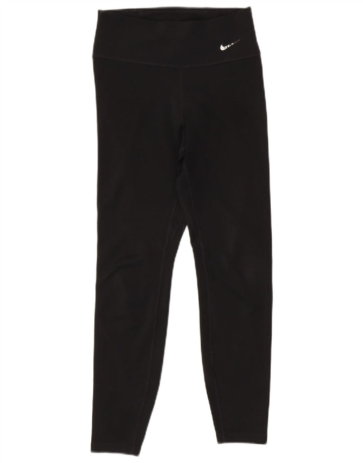 NIKE Leggings Dri Fit Graphic para Mujer UK 6 XS Negro