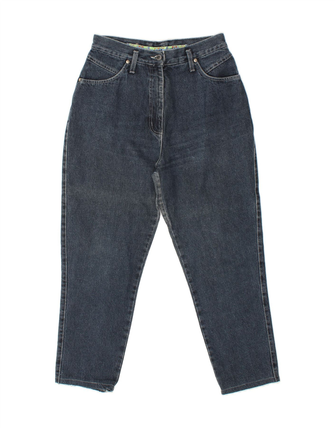 CAPPOPERA Womens Tapered Jeans W28 L26 Navy Blue Cotton Vintage Cappopera and Second-Hand Cappopera from Messina Hembry 